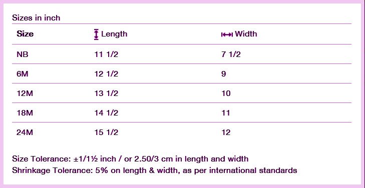 Size Chart 1