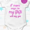 kids wear mom says no my gigi Glitter Pink