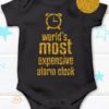 kids wear world most expensive alarm clock Glitter Gold