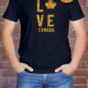 Vurrka Man Tshirt Love Canada day Gold black