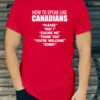 Vurrka Man Tshirt how to speak Canadian Red